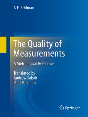 cover image of The Quality of Measurements